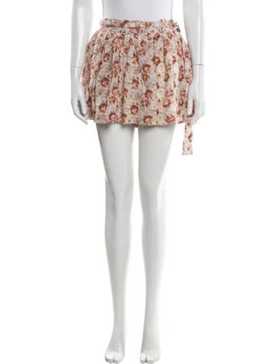 Pre-owned Ulla Johnson Silk Mini Shorts In Purple