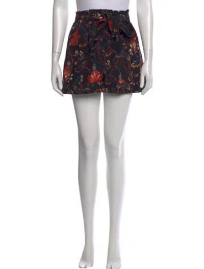 Pre-owned Ulla Johnson Silk Mini Shorts W/ Tags In Black