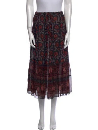 Pre-owned Ulla Johnson Silk Mini Skirt In Black