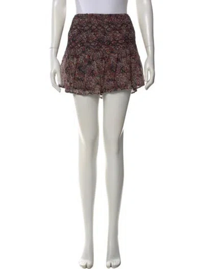 Pre-owned Ulla Johnson Silk Mini Skirt In Black