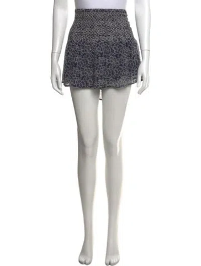 Pre-owned Ulla Johnson Silk Mini Skirt In Black