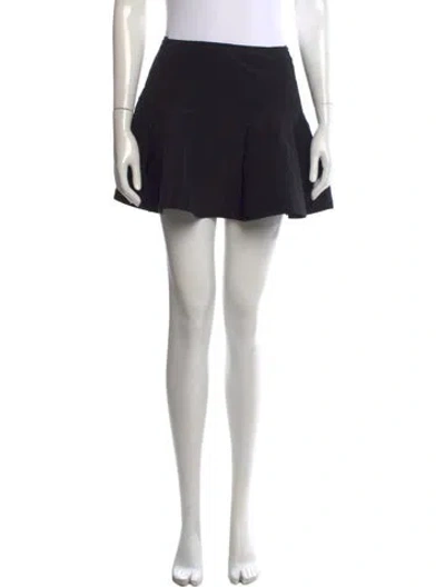 Pre-owned Ulla Johnson Silk Mini Skirt In Black