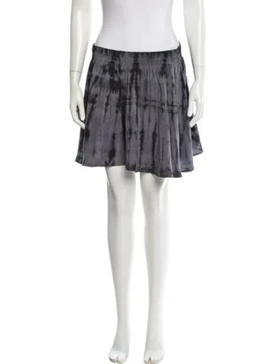 Pre-owned Ulla Johnson Silk Mini Skirt In Brown