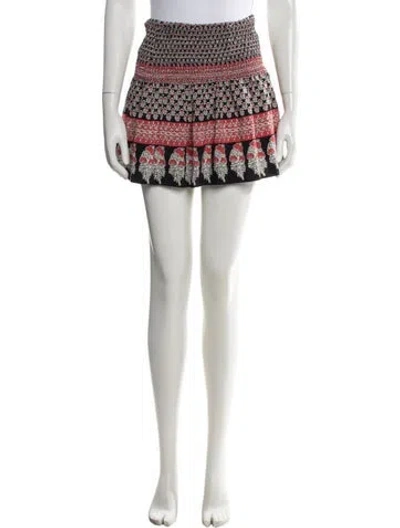 Pre-owned Ulla Johnson Silk Mini Skirt In Multi