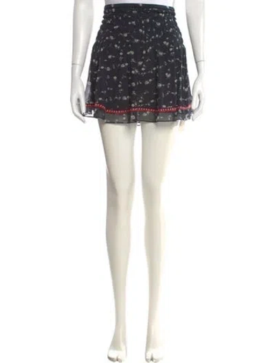 Pre-owned Ulla Johnson Silk Mini Skirt In Neutral