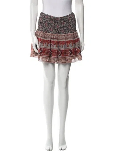 Pre-owned Ulla Johnson Silk Mini Skirt In White