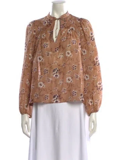 Pre-owned Ulla Johnson Silk Printed Blouse