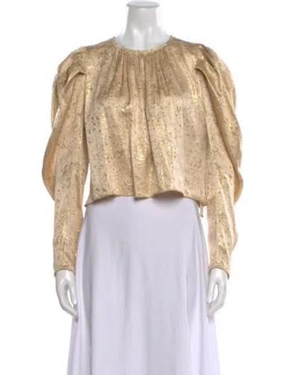 Pre-owned Ulla Johnson Silk Printed Blouse