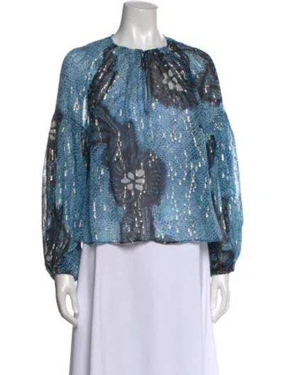 Pre-owned Ulla Johnson Silk Printed Blouse