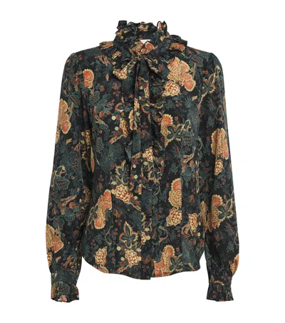 Ulla Johnson Silk Printed Catroux Blouse In Multi