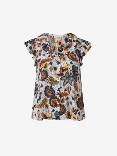 Ulla Johnson Silk Ruffle Top