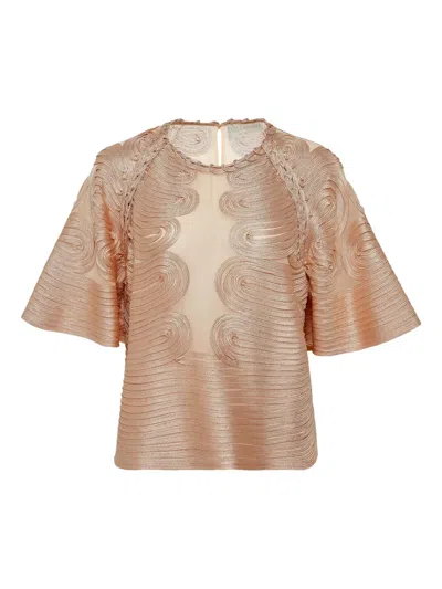 Ulla Johnson Silk Top In Pink