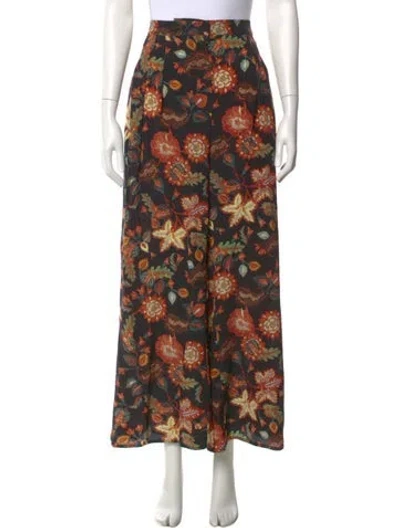 Pre-owned Ulla Johnson Silk Wide Leg Pants In Neutral
