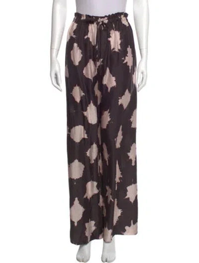 Pre-owned Ulla Johnson Silk Wide Leg Pants W/ Tags In Black