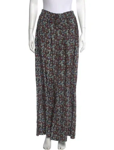 Pre-owned Ulla Johnson Silk Wide Leg Pants W/ Tags In Blue