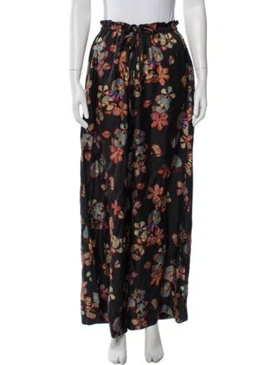 Pre-owned Ulla Johnson Silk Wide Leg Pants W/ Tags In Blue