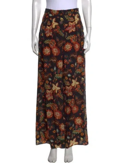 Pre-owned Ulla Johnson Silk Wide Leg Pants W/ Tags In Multicolor