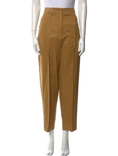 Pre-owned Ulla Johnson Skinny Leg Pants In Brown