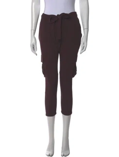 Pre-owned Ulla Johnson Skinny Leg Pants In Brown