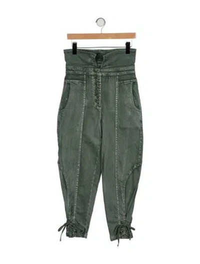 Pre-owned Ulla Johnson Skinny Leg Pants In Green