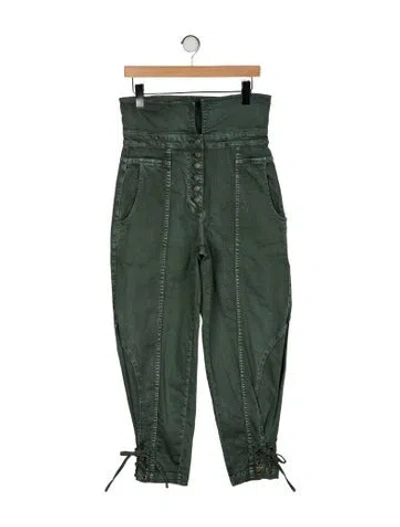 Pre-owned Ulla Johnson Skinny Leg Pants In Green