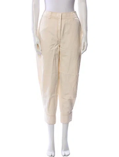 Pre-owned Ulla Johnson Skinny Leg Pants In Neutral