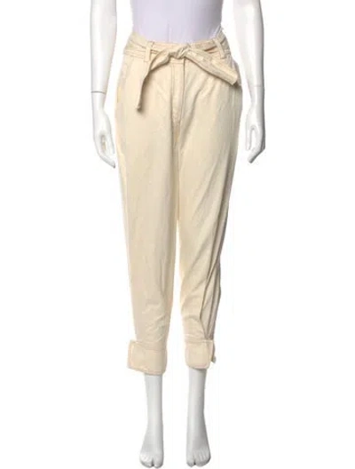 Pre-owned Ulla Johnson Skinny Leg Pants In Neutral