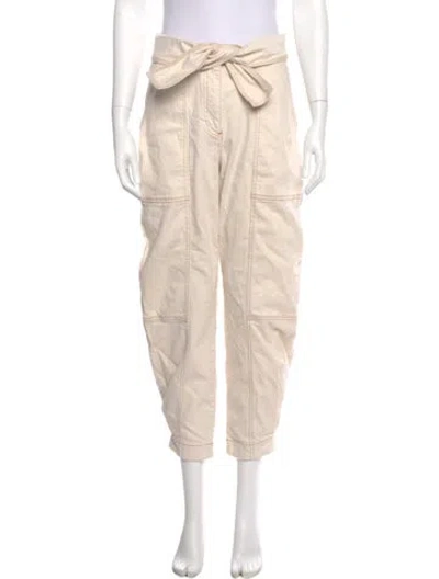 Pre-owned Ulla Johnson Skinny Leg Pants In Neutral