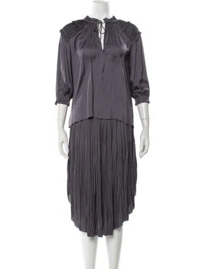 Pre-owned Ulla Johnson Skirt Set In Gray