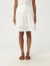 Ulla Johnson Ayla Tiered Cotton Skirt In Cowrie