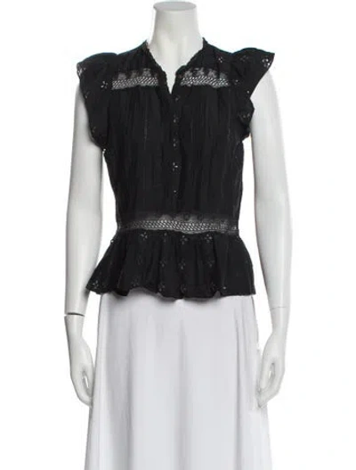 Pre-owned Ulla Johnson Sleeveless Blouse In Black
