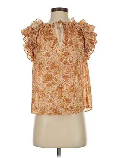 Pre-owned Ulla Johnson Sleeveless Blouse In Brown