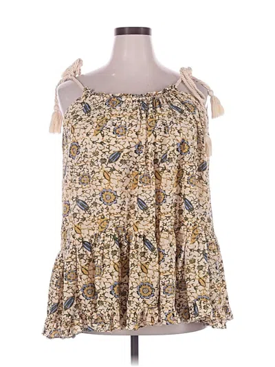 Pre-owned Ulla Johnson Sleeveless Blouse In Gold