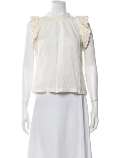 Pre-owned Ulla Johnson Sleeveless Blouse In Neutral
