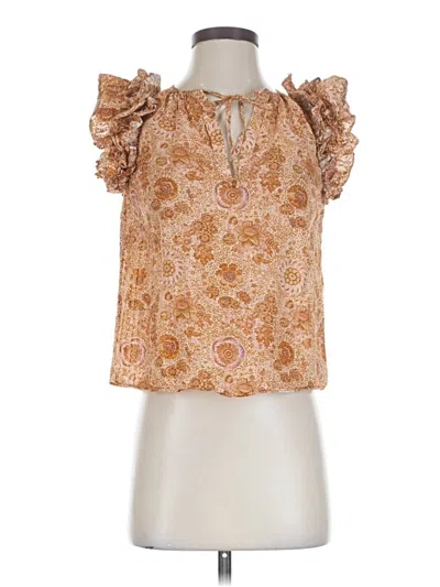 Pre-owned Ulla Johnson Sleeveless Blouse In Orange