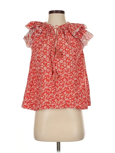 Pre-owned Ulla Johnson Sleeveless Blouse In Red