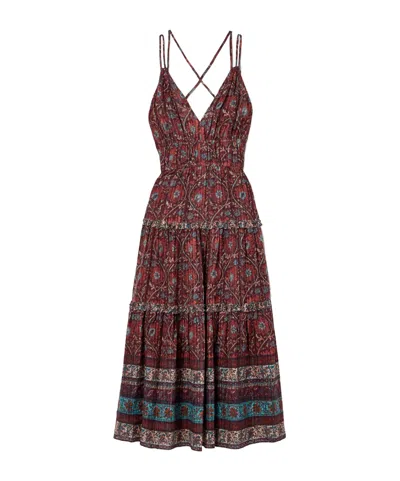 Ulla Johnson Sleeveless Dress In Burgundy