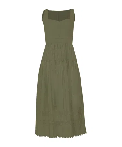 Ulla Johnson Sleeveless Dress In Green