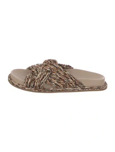 Pre-owned Ulla Johnson Slides In Neutral