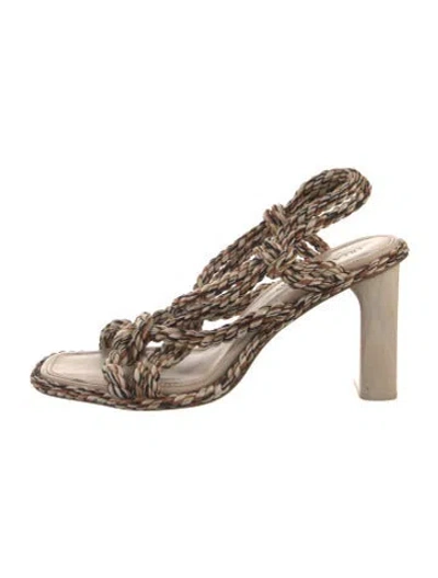 Pre-owned Ulla Johnson Slingback Sandals In Neutral