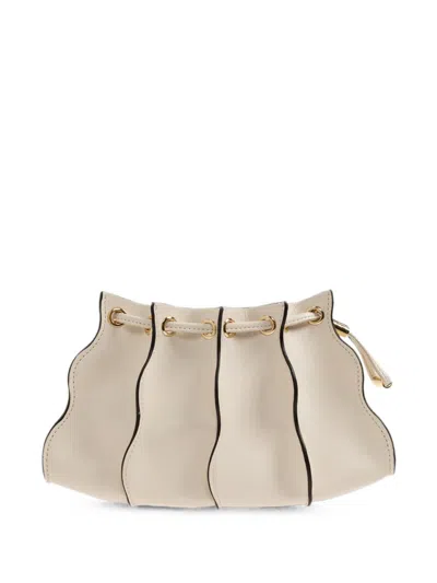 Ulla Johnson Small Adria Leather Crossbody Bag In Neutral