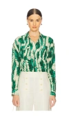 Ulla Johnson Soren Long-sleeve Silk Shirt In Acacia