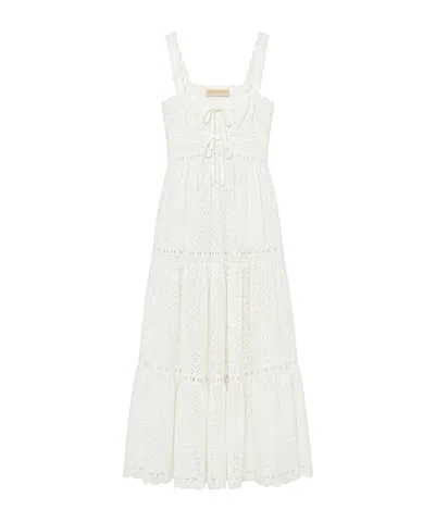 Ulla Johnson Square Neck Dress In Neutral
