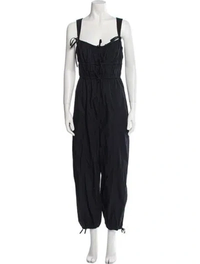 Pre-owned Ulla Johnson Square Neckline Jumpsuit In Blue