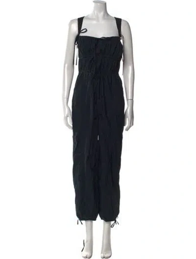 Pre-owned Ulla Johnson Square Neckline Jumpsuit In Blue