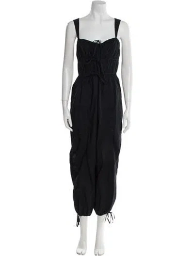 Pre-owned Ulla Johnson Square Neckline Jumpsuit In Blue