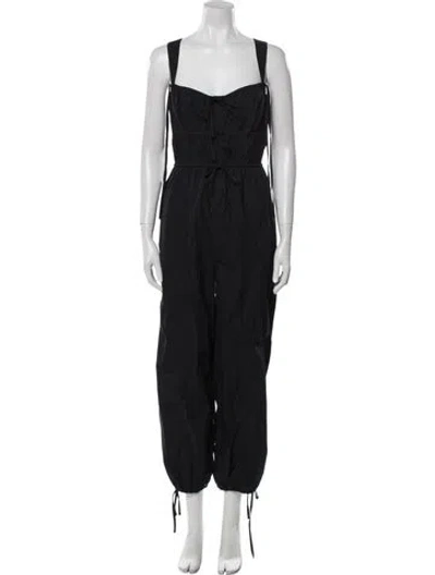 Pre-owned Ulla Johnson Square Neckline Jumpsuit In Blue