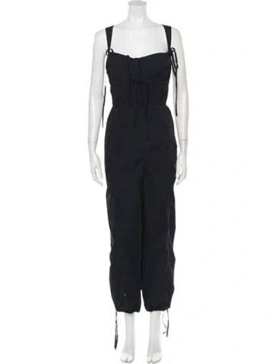 Pre-owned Ulla Johnson Square Neckline Jumpsuit In Blue