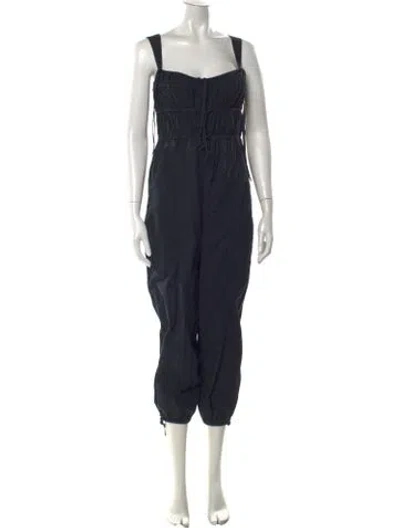 Pre-owned Ulla Johnson Square Neckline Jumpsuit In Blue