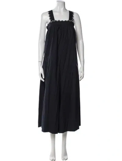 Pre-owned Ulla Johnson Square Neckline Jumpsuit In Blue